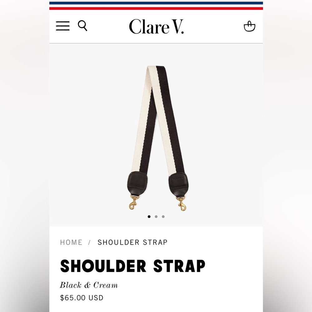 NWOT CLARE V SHOULDER STRAP
